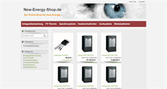 Desktop Screenshot of new-energy-shop.net